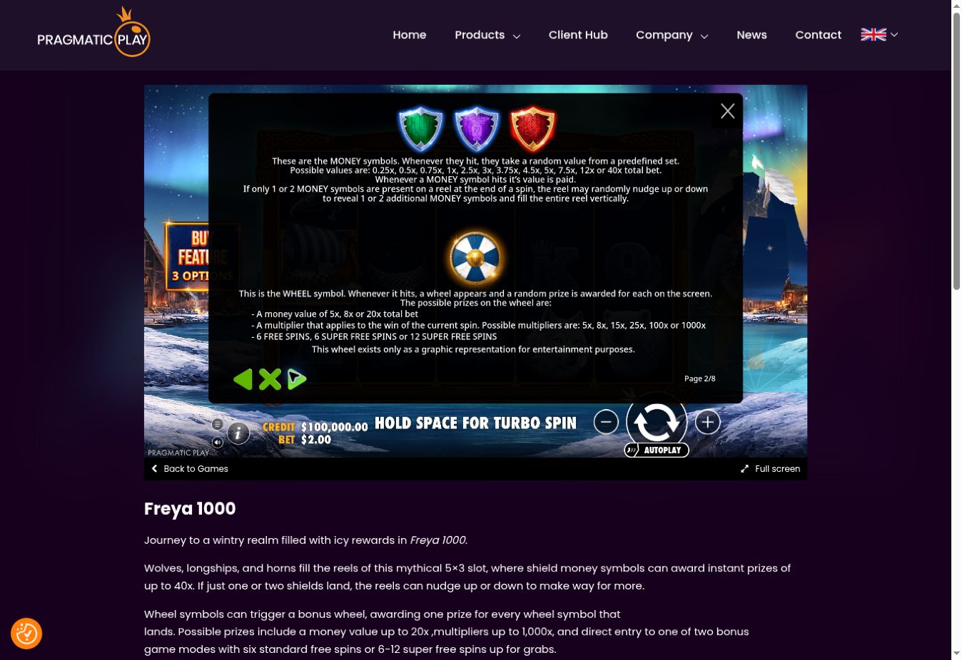 Freya 1000 — Shields and wheel